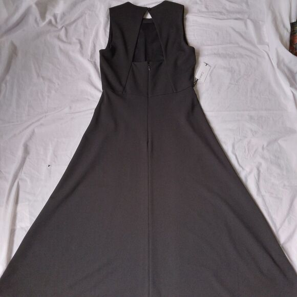 Calvin Klein Sleeveless Midi Dress Black Fit And Flare Womens Size 2 - Picture 8 of 10